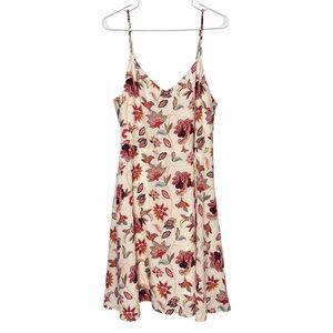 NWT LOFT Floral Spaghetti Strap Rayon Mini Dress Summer | Boho Cottagecore